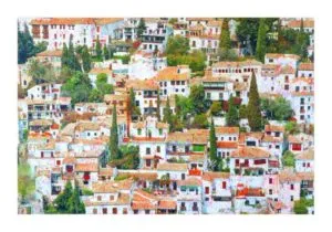 Ralph-J. Petschat Granada Acryl, Pigmente, Papier auf Leinwand 100 x 150 cm Unikat