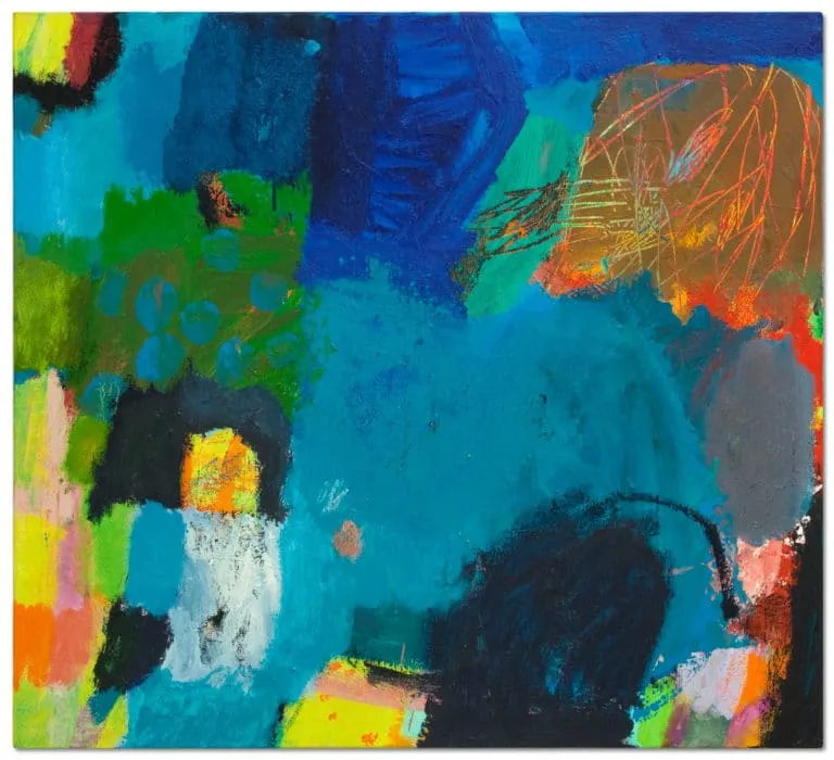 Petra Amerell Ohne Titel (12-33) Pigmente und Binder/Leinwand 100 x 110 cm Unikat