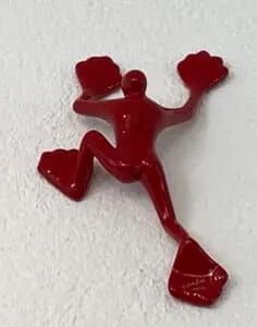 Rosalie Flossi rot Skulptur, stempelsigniert, nummeriert Auflage 228/333 40 x 35 cm