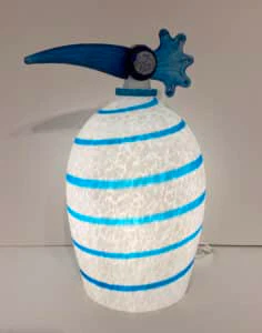 Glasstudio Borowski Vogel Tischleuchte 39 x 25 x 18 cm mundgeblasenes Glas