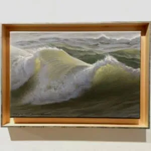 Malte von Schuckmann Wellen II, 2025 Öl auf Leinwand Maße 20 x 30 cm