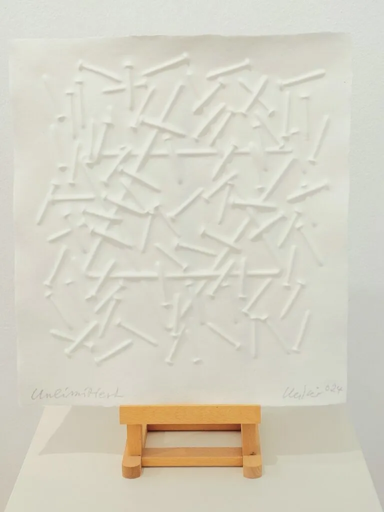 Günther Uecker Benefizgrafik für das Lilli Marx Haus Düsseldorf, 2024 UNLIMITIERT 41 x 37 cm handsigniert