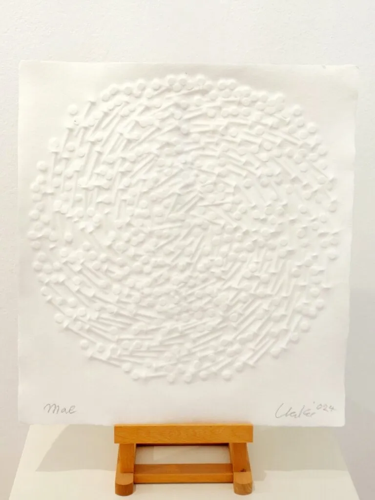 Günther Uecker Benefizgrafik für das Lilli Marx Haus Düsseldorf, 2024 MAL 41 x 37 cm handsigniert