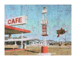 Ralph-j. Petschat Station Acryl, Pigmente, Papier auf Leinwand 60 x 80 cm Unikat