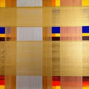 Franz W. Pichler o.T. (silber-gold-bronze) Farbpigmente/LW Maße 35 x 35 cm