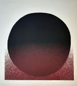 Rupprecht Geiger Original Siebdruck, gedruckt bei Laube, München Dem Werksverzeichnis Druckgrafik 1948-1972 Art Press Verlag entnommen. 29,5 x 27,5 cm Auflage 2000