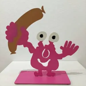 Patrick Preller Monsterkollege mit Wurst Stahlblech, Lack