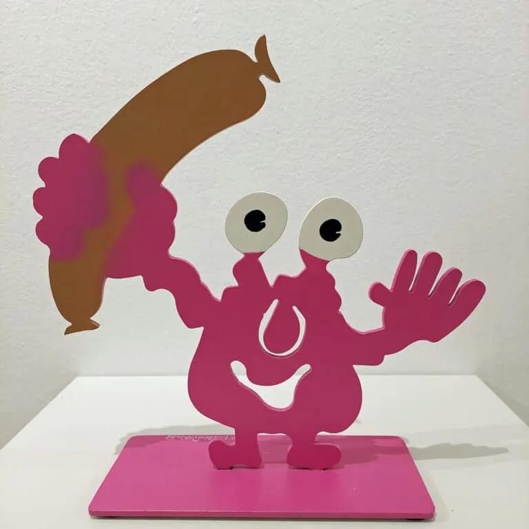 Patrick Preller Monsterkollege mit Wurst Stahlblech, Lack