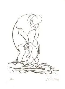 Armin Mueller-Stahl Am Meer Lithografie 31 x 22 cm Auflage 180 Ex.