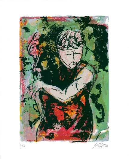 Armin Mueller-Stahl Bühne frei Siebdruck in 8 Farben 50 x 40 cm Auflage 180 Ex.