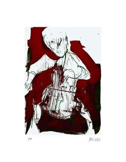 Armin Mueller-Stahl Cellospieler Ciclée-Print 45 x 35 cm Auflage 180 Ex.