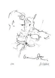 Armin Mueller-Stahl Classical New Music Lithografie 29 x 21 cm Auflage 180 Ex.