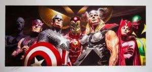 Alex Ross Epic Assemble Fine Art Print/Papier ca. 43 x 74 cm Auflage 250 Exemplare