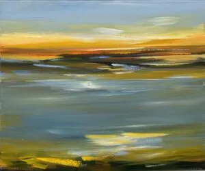 Puck Steinbrecher Abendmoor IV, 2023 Acryl auf Leinwand 50 x 60 cm Unikat