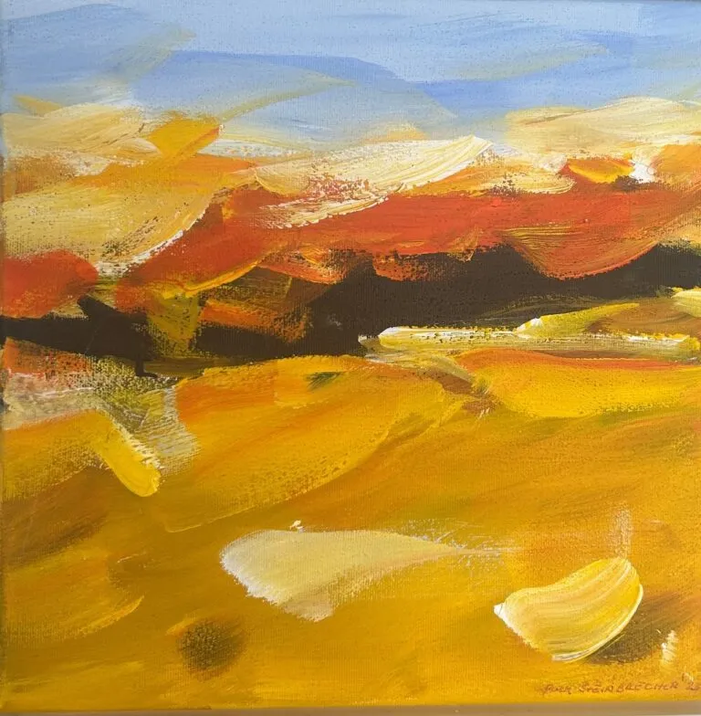 Puck Steinbrecher Abendvorstellung, 2023 Acryl auf Leinwand 30 x 30 cm Unikat