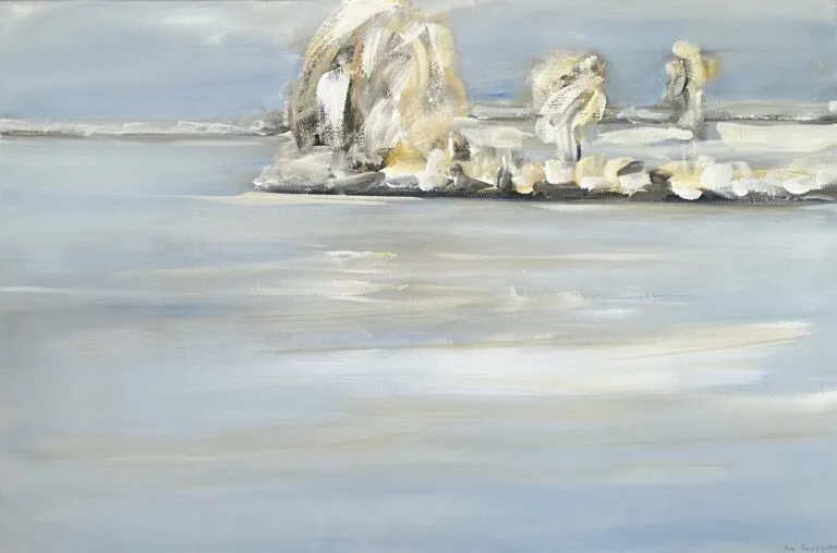 Puck Steinbrecher Ausblick 14.12.22, 2023 Acryl auf Leinwand 80 x120 cm Unikat