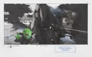 Robert Bailey Jedi And Warrior Zeichnung, RB 523 Small Unikat