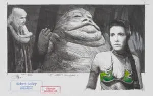 Robert Bailey At Jabbas Command Zeichnung, RB 527 Small Unikat