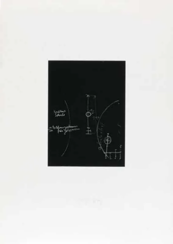 Joseph Beuys Griffelkunst Tafel 1 (von 3) Sienbdruck