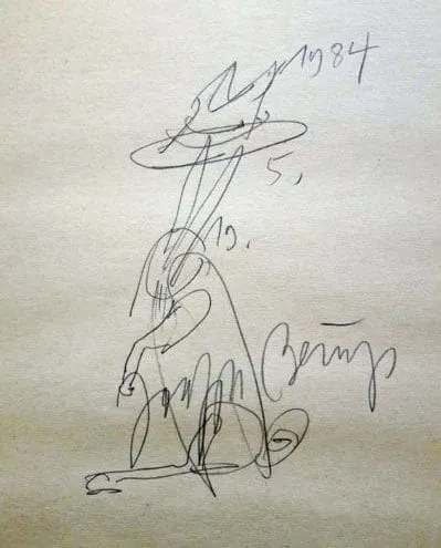 Joseph Beuys Hase mit Hut