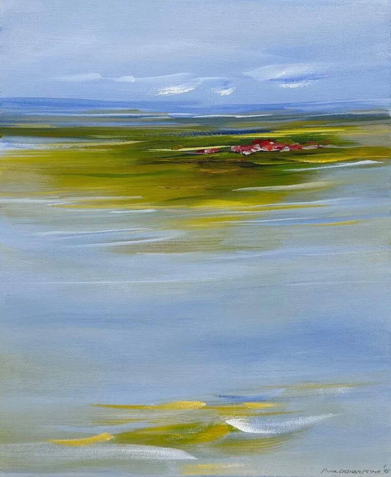 Puck Steinbrecher Das Ziel, 2025 Acryl auf Leinwand 60 x 50 cm Unikat