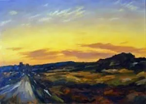 Andreas Decke Dem Sonnenuntergang entgegen