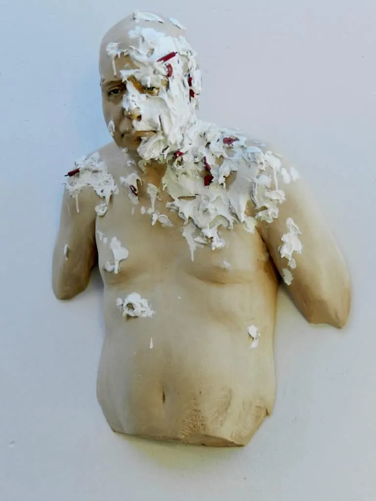 Leo Ferdinando Demetz No Respect Lindenholz Höhe ca. 57 cm Unikat