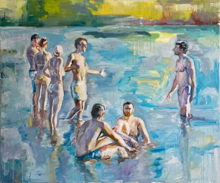 Markus Kurscheidt Eisbach 16.09 Öl/Leinwand 120 x 100 cm Unikat