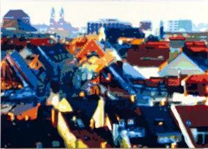 Konrad Winter Freiburg 3 Autolack auf Aluminium