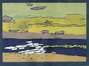 Klaus Fußmann Ostsee II Farbradierung