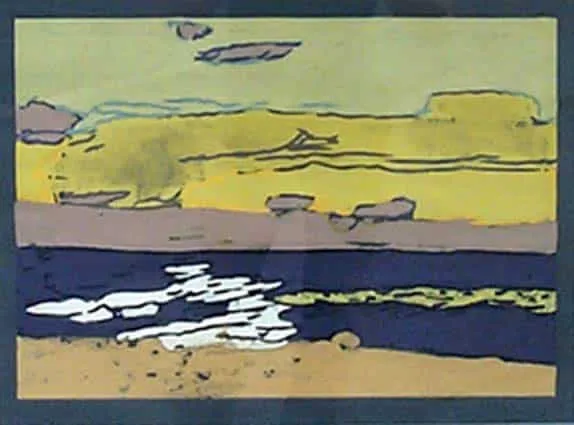 Klaus Fußmann Ostsee II Farbradierung