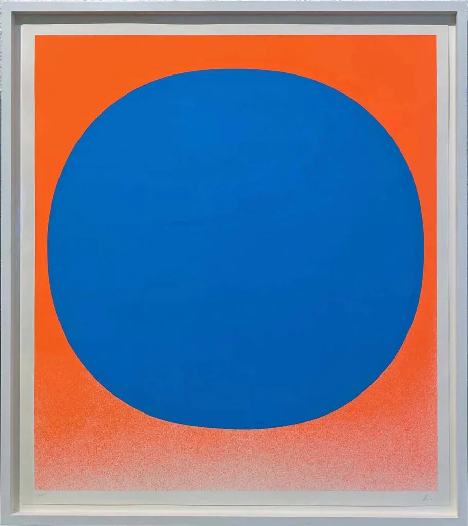 Rupprecht Geiger Colour in the round, 1969 Mappe mit 9 Serigrafien, hier Nr. 2 (126/2) 71 x 66 c, Aufl. 95 Ex. signiert und nummeriert WVG 126