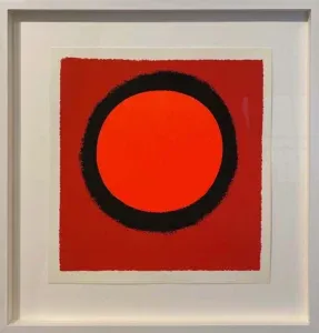 Rupprecht Geiger Orange Schwarz Rot Eine von 30 eingebundenen Serigrafien des Werkverzeichnisses Druckgrafik 1948-1972, 1972 29,5 x 27,8 cm