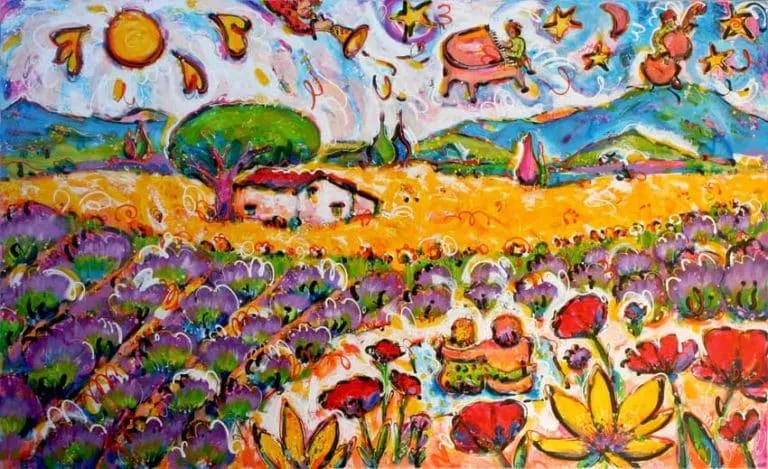 Marco Grieser Naturkonzert Acryl/Leinwand 110 x 180 cm Unikat