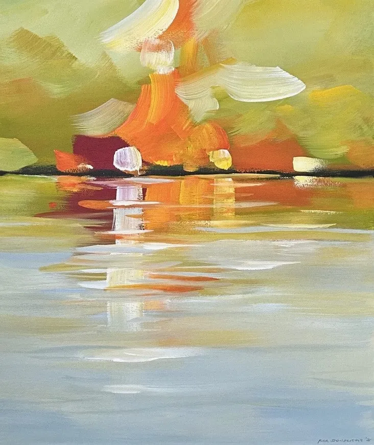 Puck Steinbrecher Große Pracht, 2025 Acryl auf Leinwand 70 x 60 cm Unikat