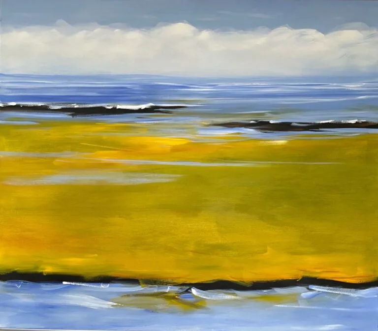 Puck Steinbrecher Große Salzwiese, 2021 Acryl auf Leinwand 140 x 160 cm Unikat