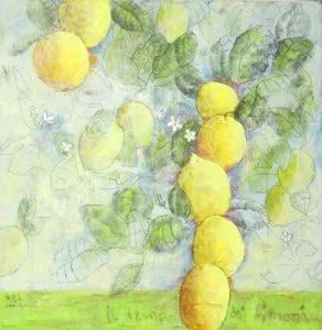 Ulrich Hartig Il tempo dei limoni Mischtechnik/Leinwand
