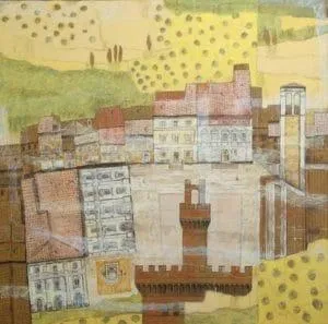 Ulrich Hartig Montepulciano Mischtechnik/Leinwand