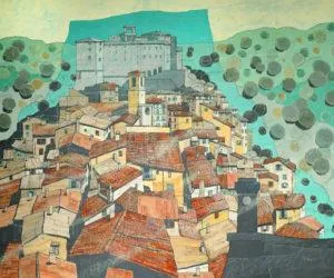 Ulrich Hartig Sorano Mischtechnik/Leinwand