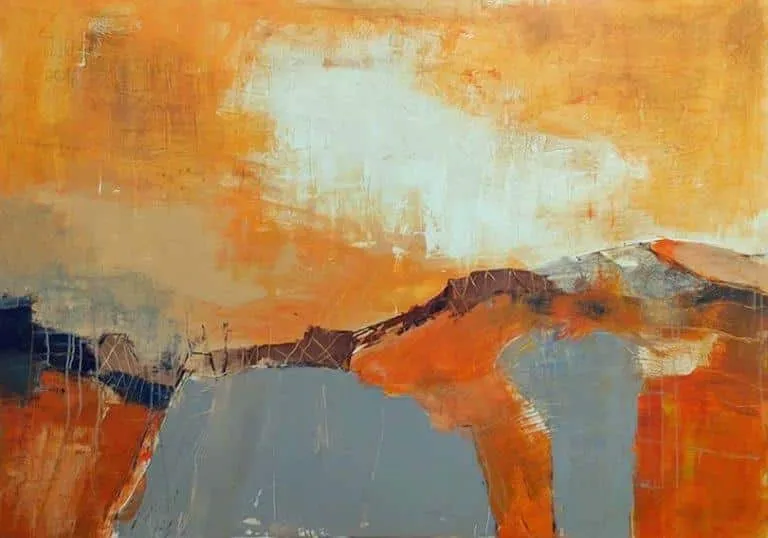 Theresia Helmig Ohne Titel Acryl/Leinwand 100 x 140 cm Unikat