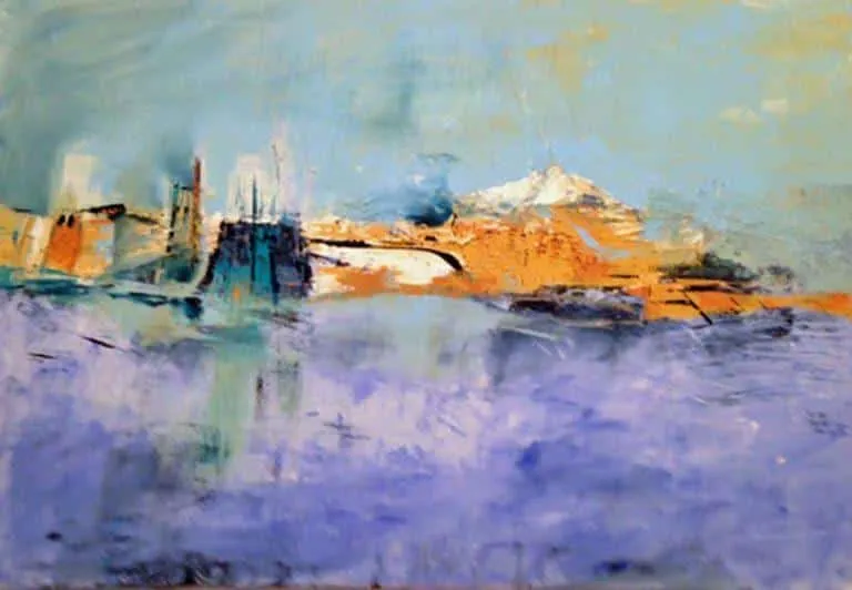 Theresia Helmig Ohne Titel Acryl/Leinwand 140 x 100 cm Unikat verkauft