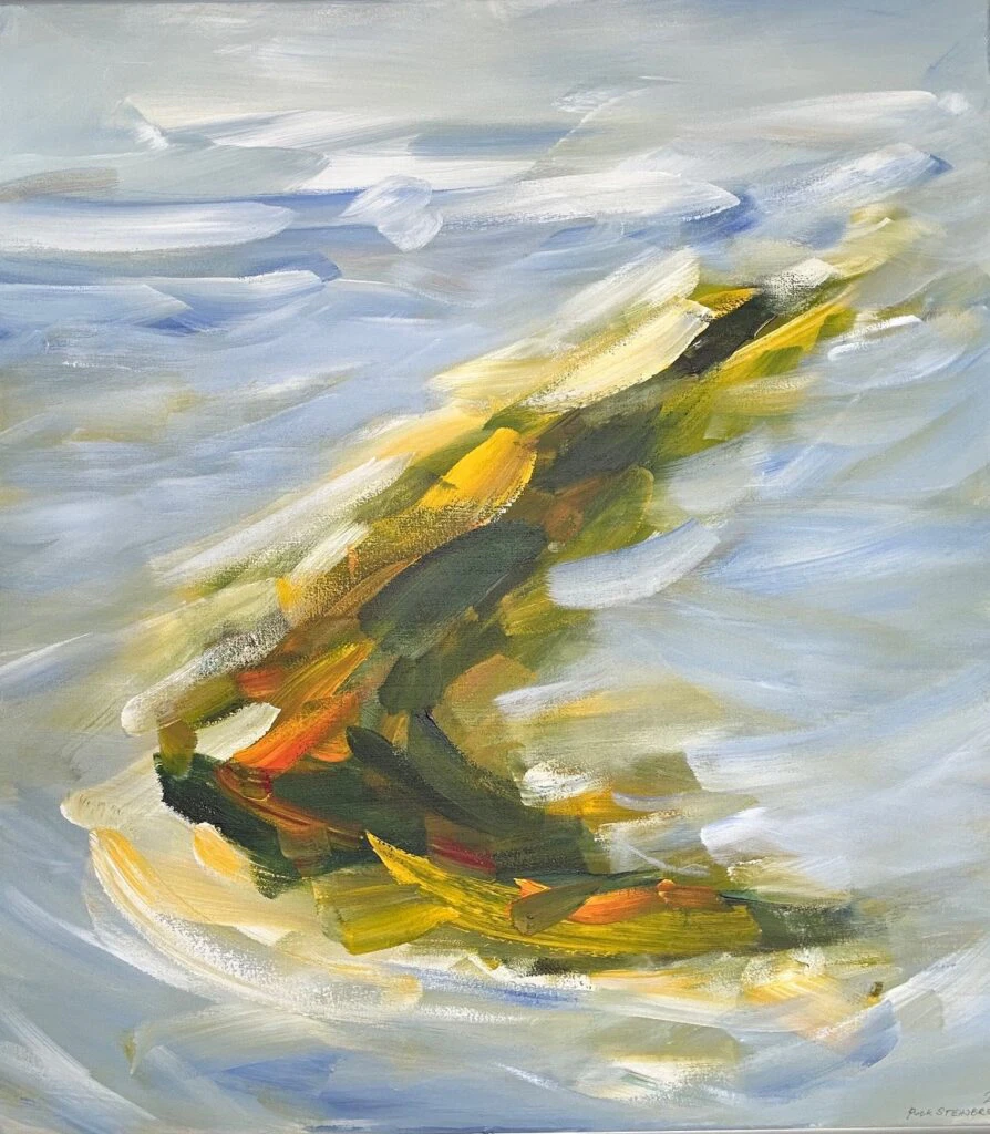 Puck Steinbrecher Inselleben, 2024 Acryl auf Leinwand 100 x 90 cm Unikat