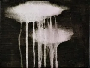 Katja Then Neolito, 2021 Acryl und Epoxidharz auf Leinwand 18 x 24 cm Unikat