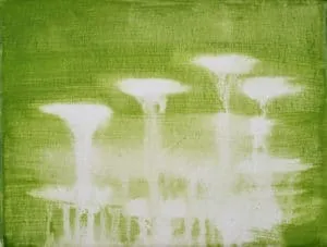 Katja Then Neolito, 2021 Acryl und Epoxidharz auf Leinwand 18 x 24 cm Unikat