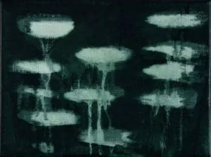 Katja Then Neolito, 2021 Acryl und Epoxidharz auf Leinwand 18 x 24 cm Unikat