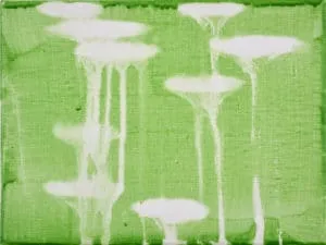 Katja Then Neolito, 2021 Acryl und Epoxidharz auf Leinwand 18 x 24 cm Unikat