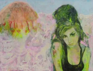 Monika Kaiblinger Romy (waiting) Acryl auf Leinwand 145 x 110 cm