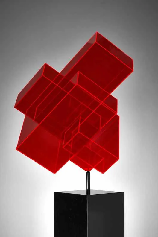Ralph Kerstner Candycube Rot Acryl