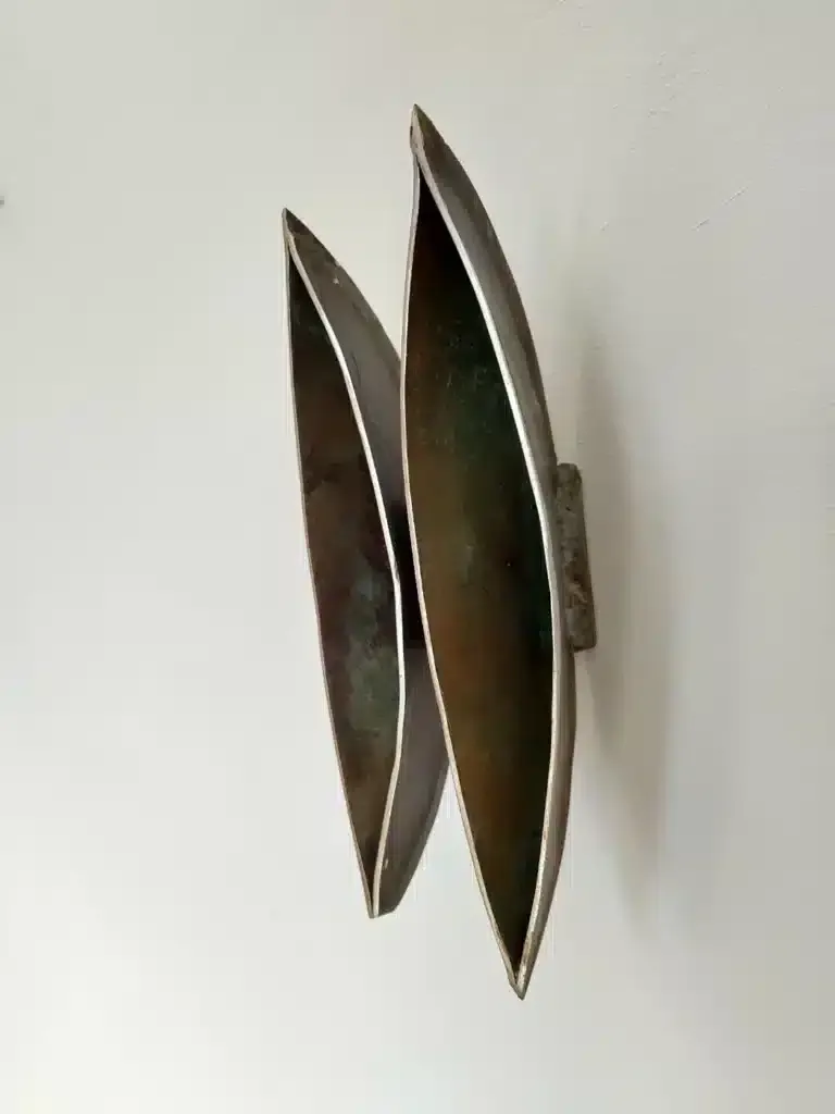 Basilius Kleinhans Zwei Boote Bronze, Palladium 22 x 5 x 9 cm Unikat