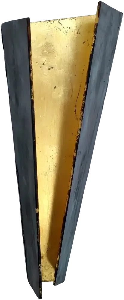 Basilius Kleinhans Fragment eines Sonnenstrahls Bronze, Blattgold 31 x 13 x 13 cm Unikat